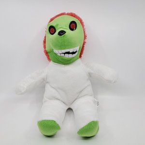 ToyMax Scary Monster Plush 16 in Stuffed Animal White Body Green Head w Red Hair